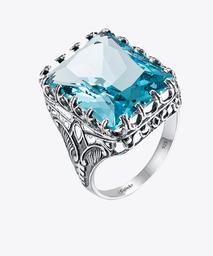 Blue Finger Ring Three